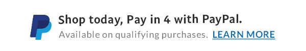 Shop today, Pay in 4 with Paypal.