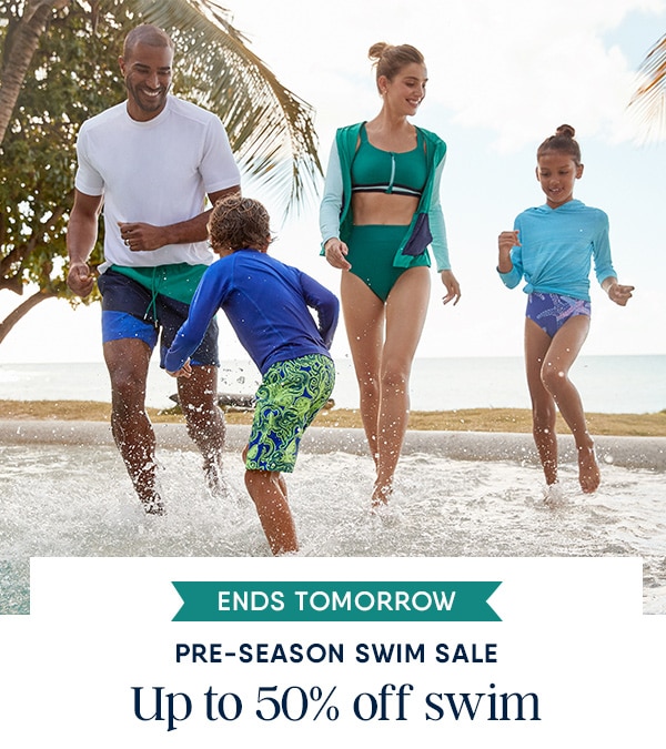 Ends tomorrow! Pre-Season Swim Sale: Up to 50% off swim.