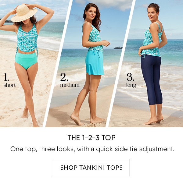 Click to shop tankini tops