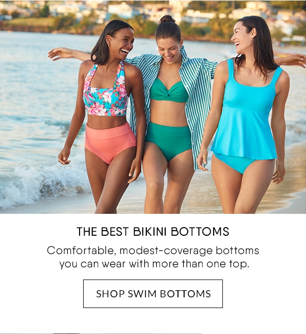 Click to shop swim bottoms.