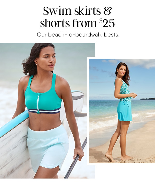 SWIM SKIRTS & SHORTS FROM $25