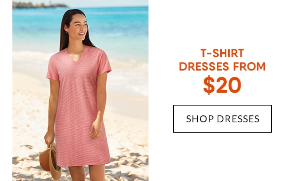 Click to shop t-shirt dresses.