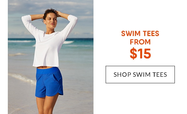 Click to shop swim tees.