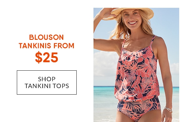 Click to shop tankini tops.