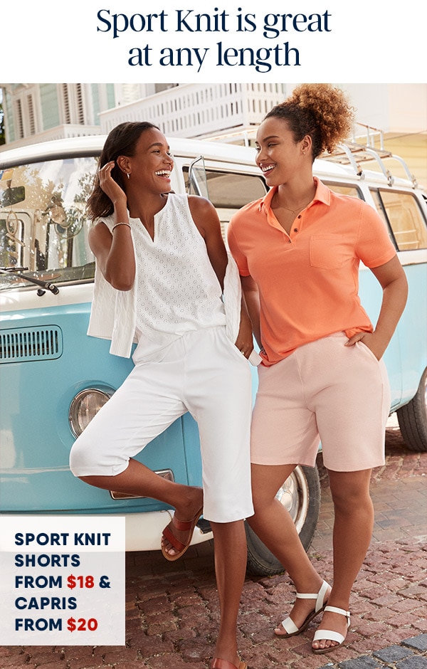 Click to shop shorts and capris.