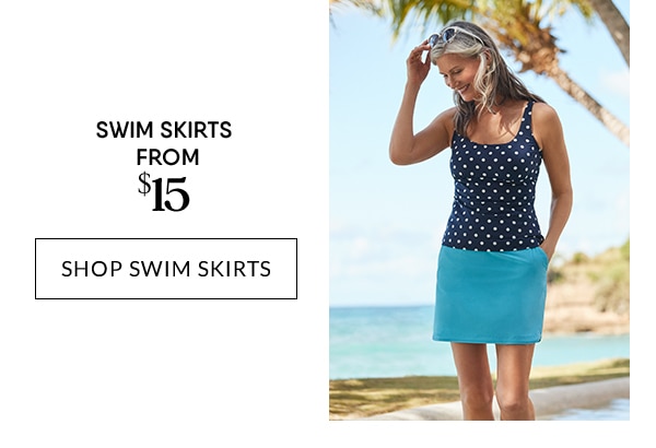 Click to shop women’s swim.