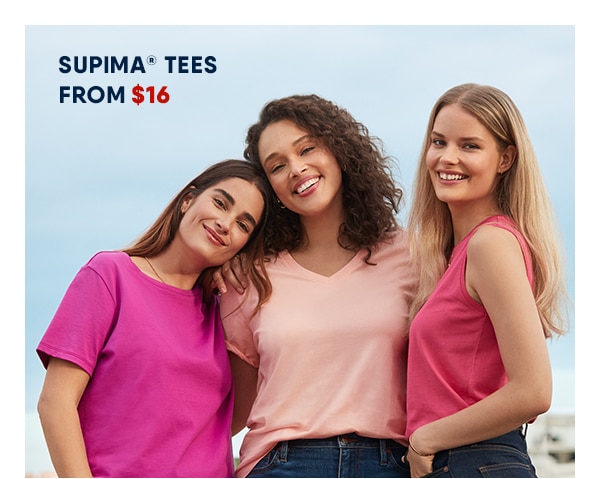 Click to shop Supima tees.