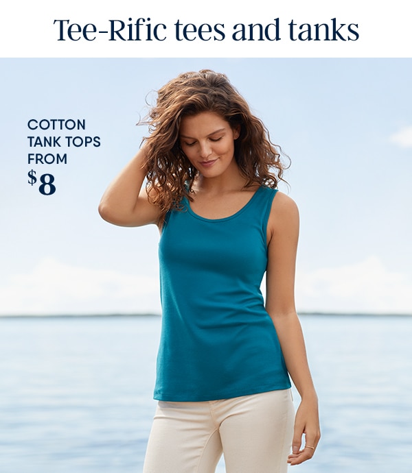 Shop cotton tank tops from $8.