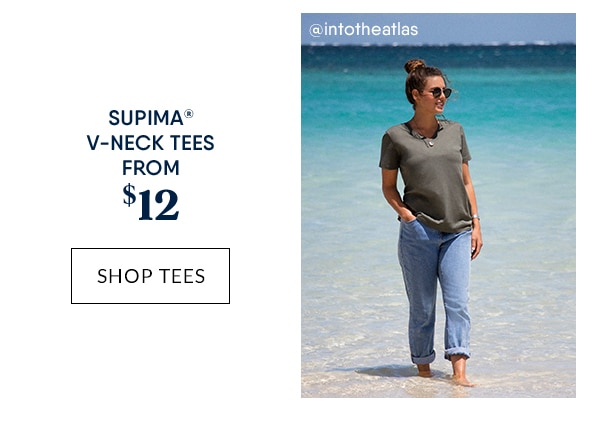 Shop Supima V-neck tees from $12.