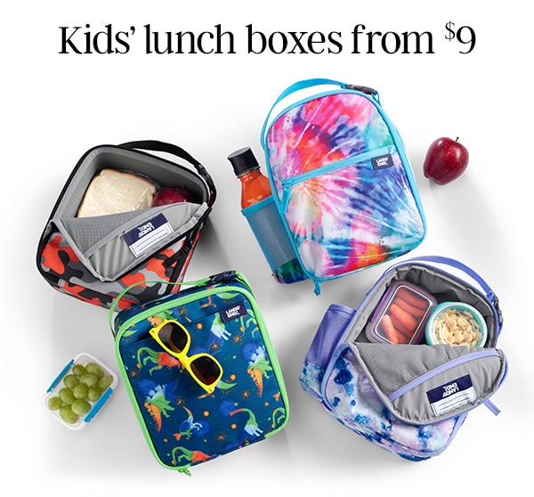 Kids' lunch boxes from $9.