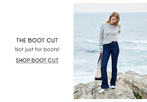Click to shop boot cut jeans.