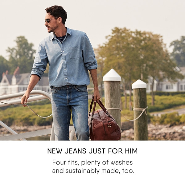 Click to shop men's denim.