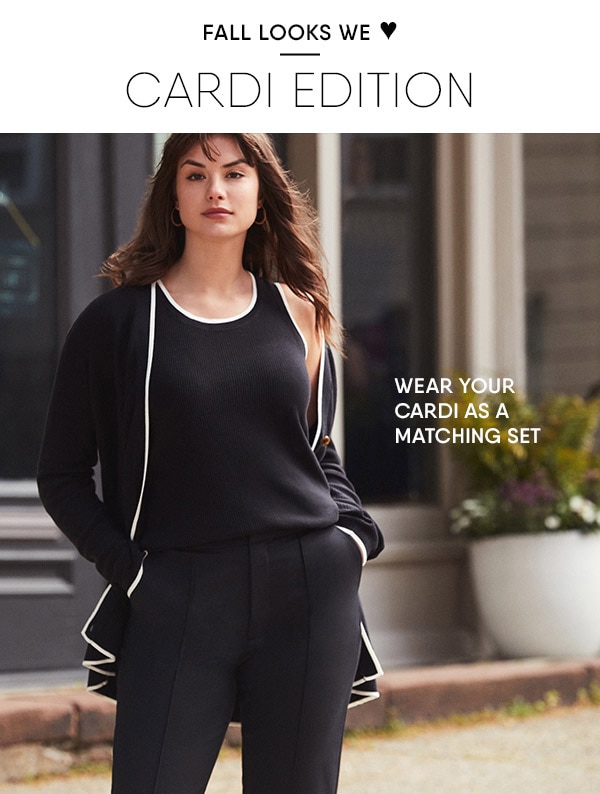 Click to shop cardigan sweaters.