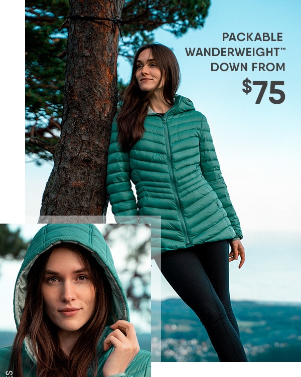 Wanderweight jackets from 75 til 6pm today Lands End