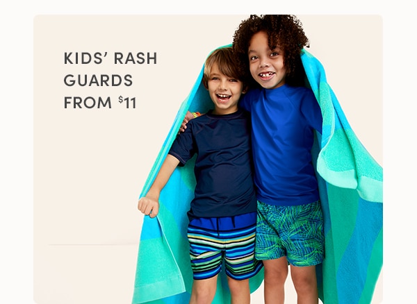 Click to shop kids' rashguards.
