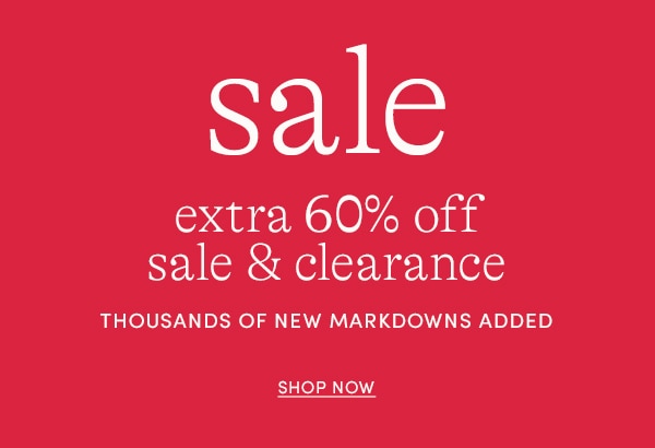 sale, EXTRA 60% OFF SALE & CLEARANCE