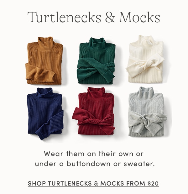 SHOP TURTLENECKS & MOCKS