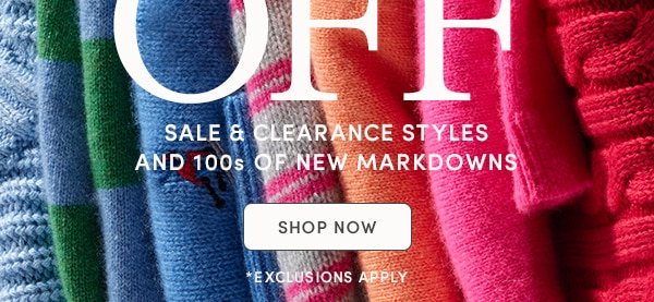 The Big Winter Sale, UP TO 70% OFF SALE & CLEARANCE STYLES AND 100s OF NEW MARKDOWNS, SHOP NOW