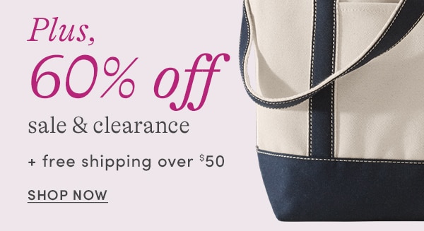 Plus, 60% off sale + clearance! SHOP NOW