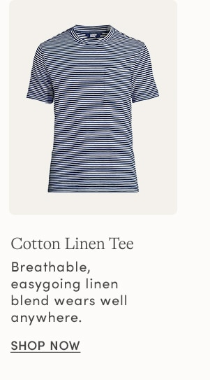 COTTON LINEN TEE