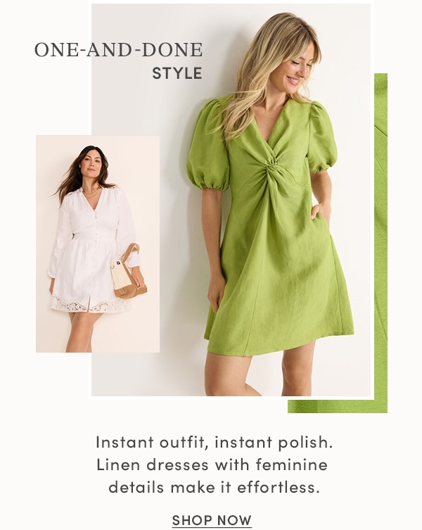 SHOP ONE-AND-DONE STYLE