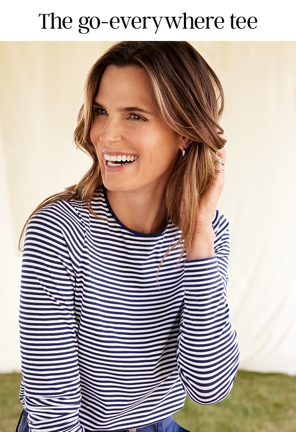 Click to shop women’s tops.